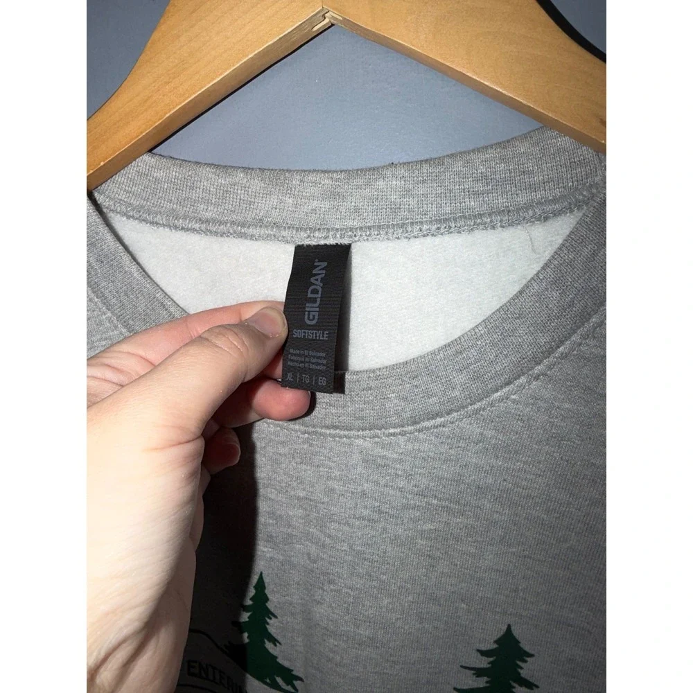 Gildan I Wishish Woods National Forest Land of Audacity Sweatshirt XL - Picture 4 of 4